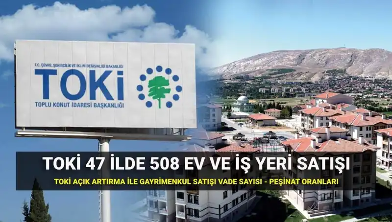 TOKİ’nin 47 İl’de Gerçekleşecek 508 Ev ve İş Yeri Satışı Heyecanı