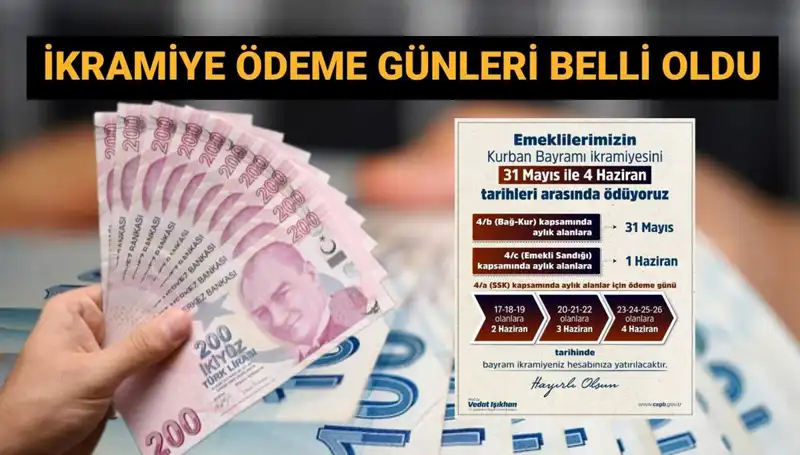 Emeklilere Bayram Müjdesi: İkramiyeler Ne Zaman Yatacak?