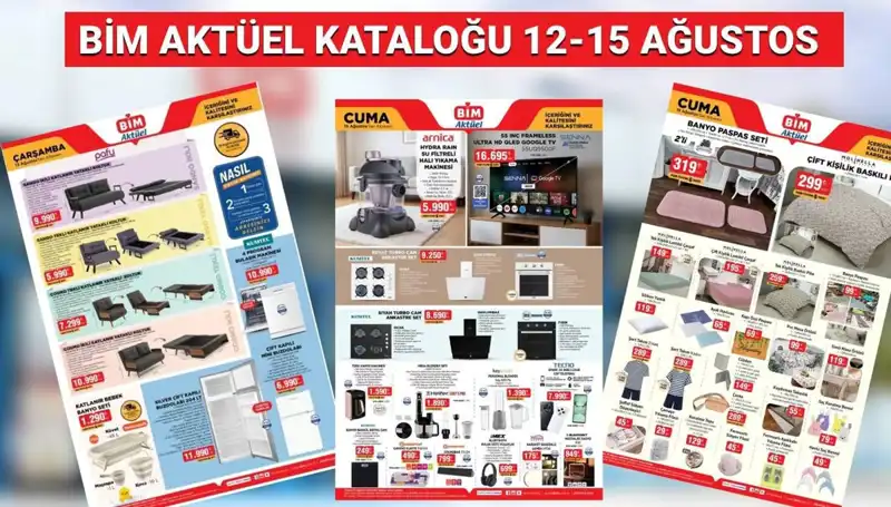 BİM 12-15 Ağustos 2025 Aktüel Kataloğu: Uygun Fiyatlı Alışverişin Keyfi